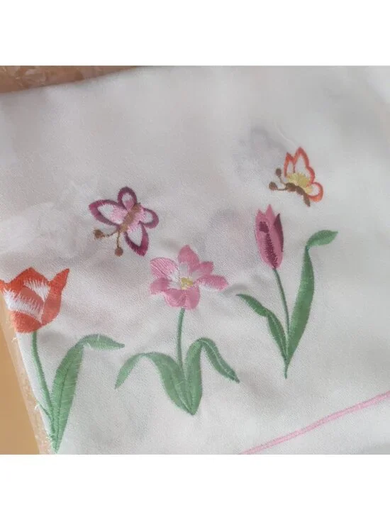 Floral Design Table Cloth 36 x 36 inches New - Picture 7 of 11